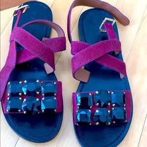 Marni skin and jeweled sandals